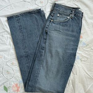 Agolde Blue Straight Jeans Premium Denim TALL